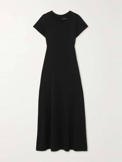 Another Tomorrow + NET SUSTAIN Fitted Tee organic cotton and TENCEL Lyocell-blend jersey midi dress