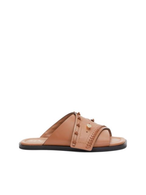 3.1 Phillip Lim leather crossover sandals