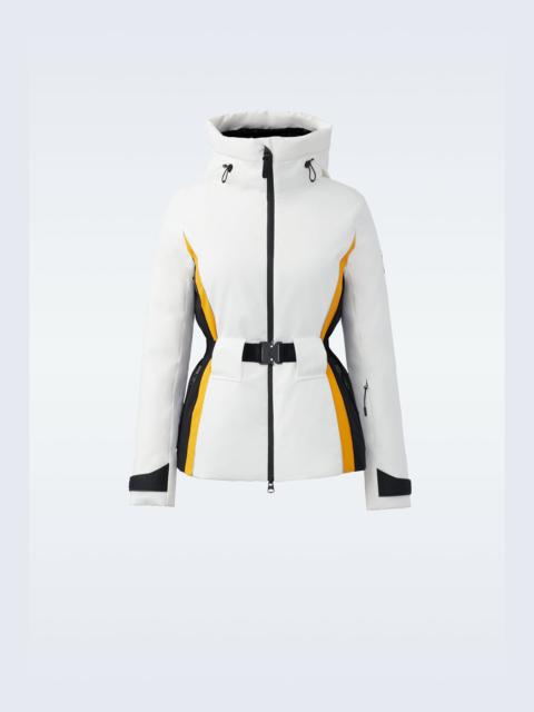 MACKAGE KRYSTAL Agile-360 belted down ski jacket with hood