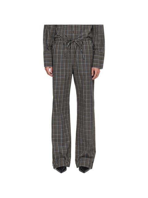 RÓHE Black Relaxed-Fit Trousers