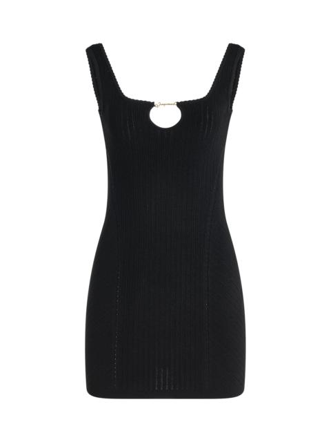JACQUEMUS Sierra Lingerie Mini Dress in Black