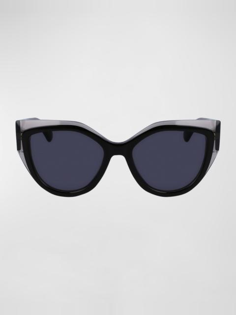 FERRAGAMO Classic Logo Acetate Cat-Eye Sunglasses