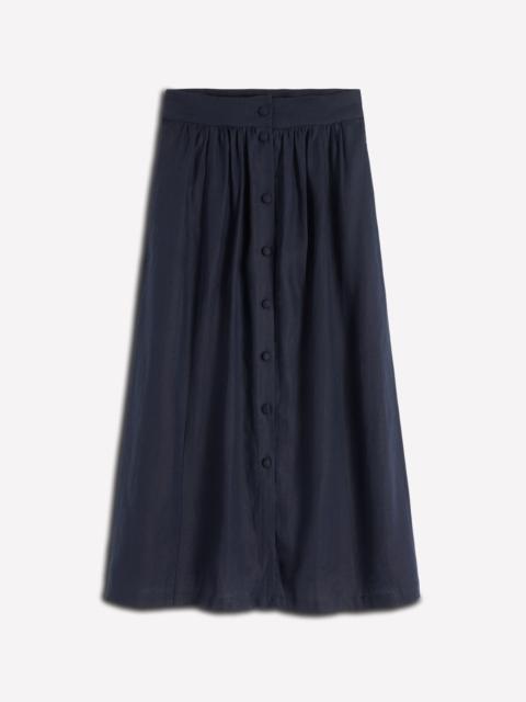 BODEN Emma Linen Maxi Skirt-Navy