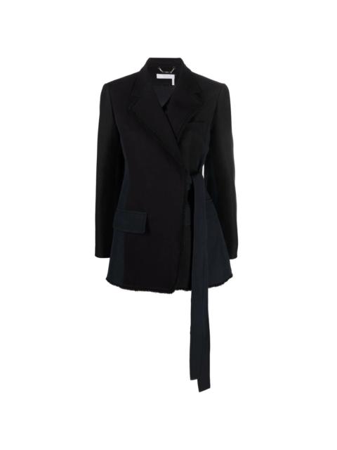 wraparound panelled blazer