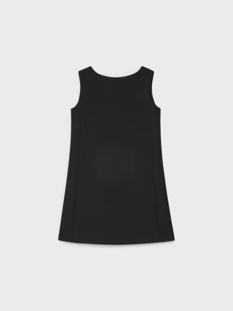CELINE mini dress IN grain de poudre wool