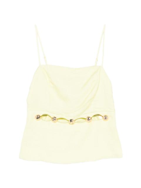 SIMKHAI cut-out embellished top