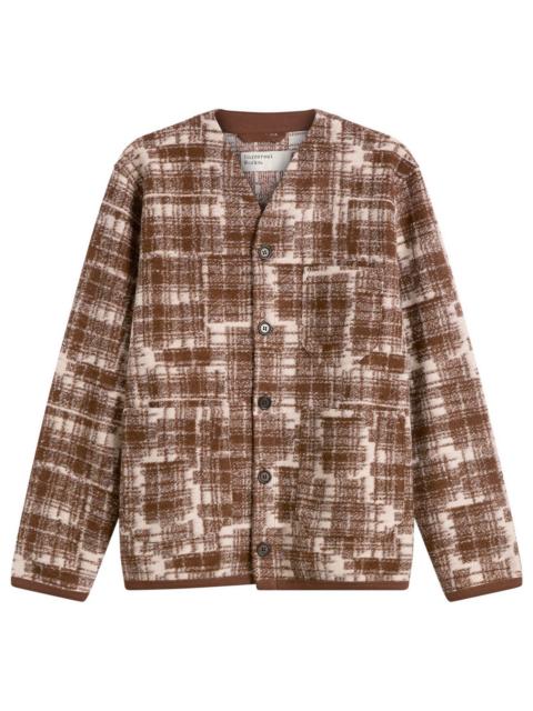 Universal Works Universal Works Patch Check Fleece Cardigan