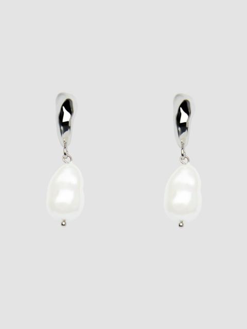 Erdem SILVER PEARL EARRING
