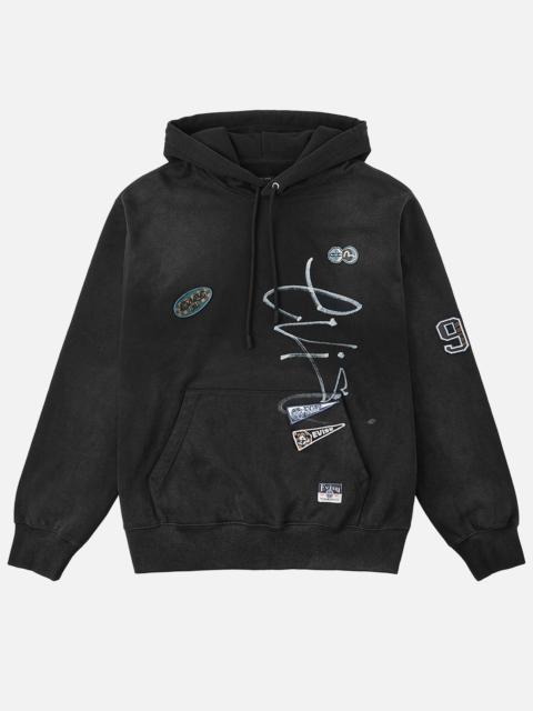 EVISU Fortune Embroidered Badges Hoodie