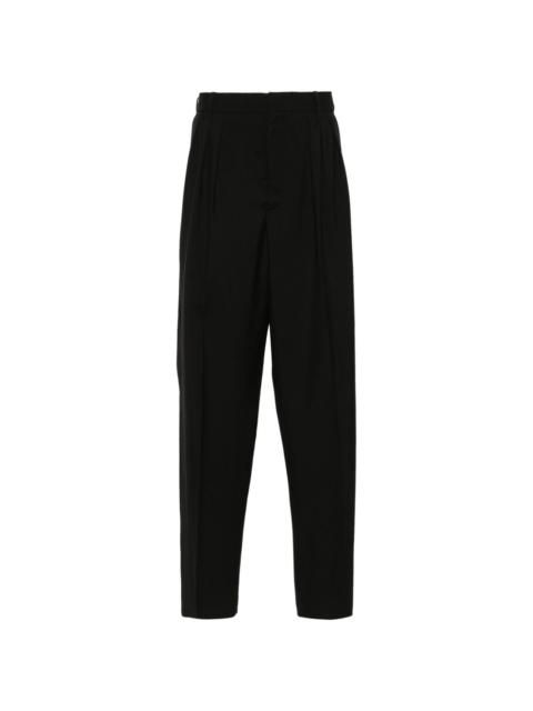 KENZO wool pleated tailored trousers