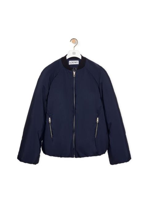 Padded bomber jacket in technical cotton