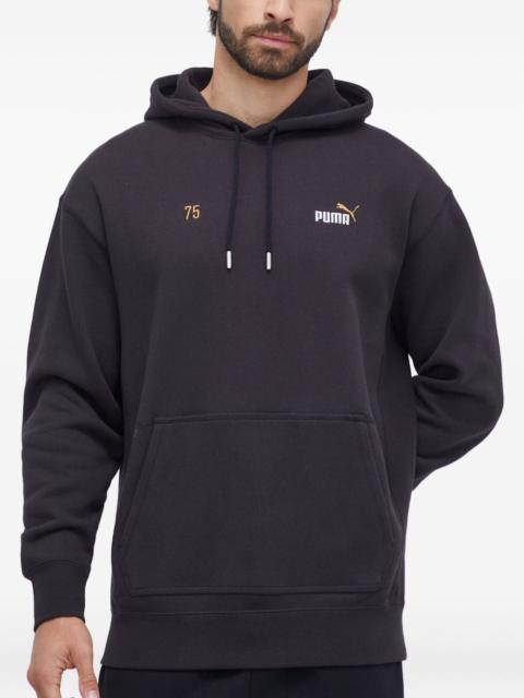PUMA logo-embroidered graphic hoodie
