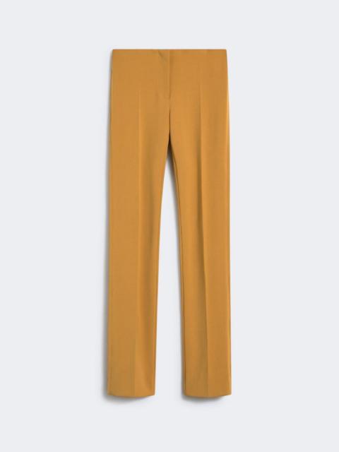 Low-rise stretch trousers - RUNWAY - OCHRE