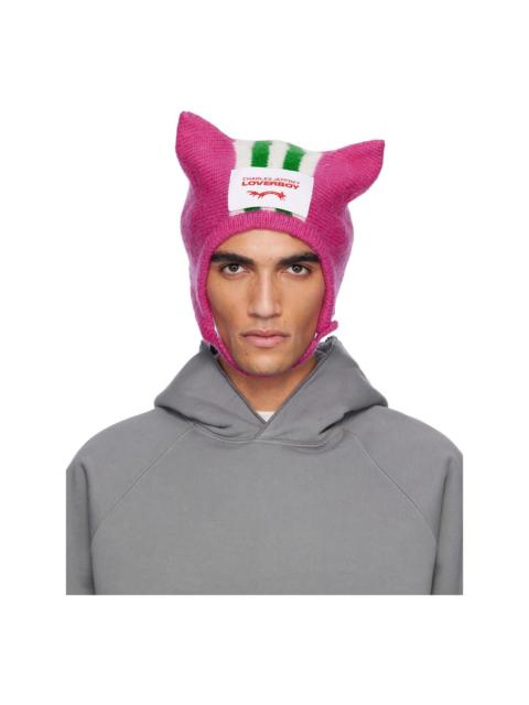 CHARLES JEFFREY LOVERBOY Pink Ears Bonnet Beanie