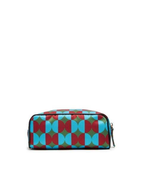 La DoubleJ geometric print makeup bag