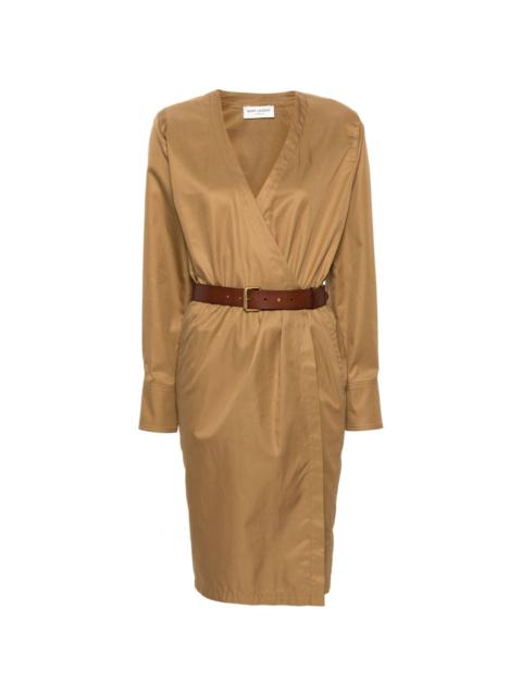 SAINT LAURENT SAHARIENNE DRESS IN COTTON TWILL | suitnegozi