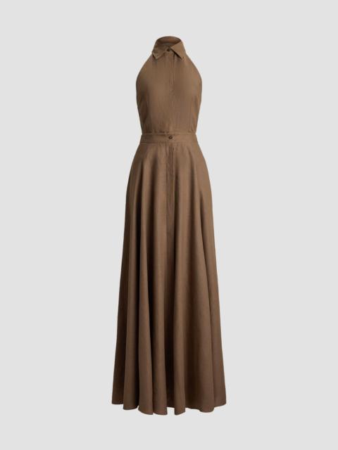 Ralph Lauren Women's Eldred Linen Day Dress - Portobello