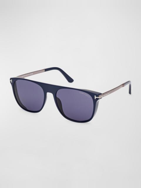 TOM FORD Men's Lionel-02 Acetate Square Sunglasses
