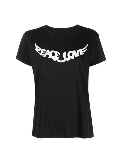 Zadig & Voltaire Walk Peace & Love cotton T-shirt
