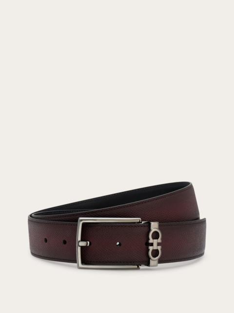 FERRAGAMO Reversible and adjustable Gancini belt