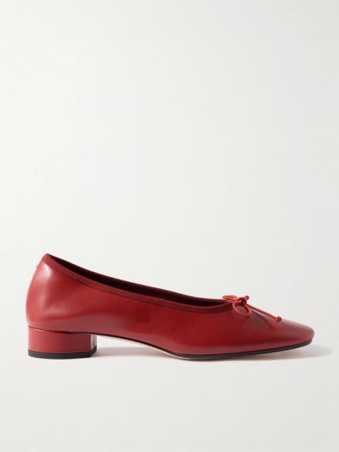 Aeyde Onda Bow-detailed Leather Pumps