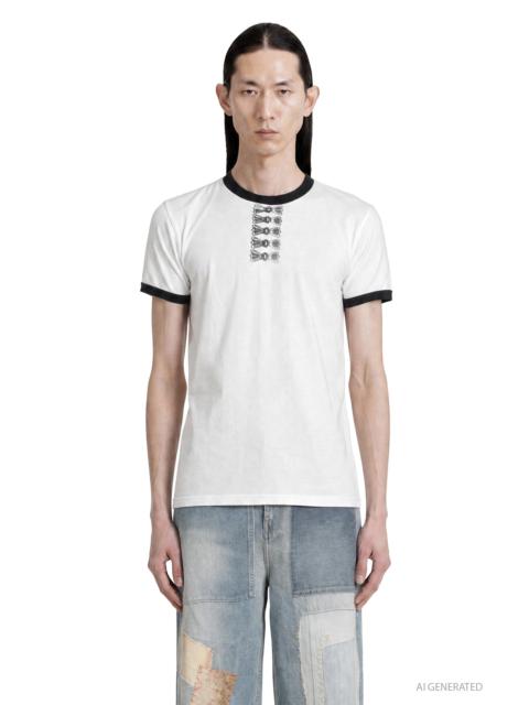 Kapital 20/-jersey Ringer T (butterfly Concho)