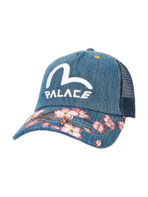 PALACE Palace x Evisu Denim Mesh Trucker Cap Stone Wash