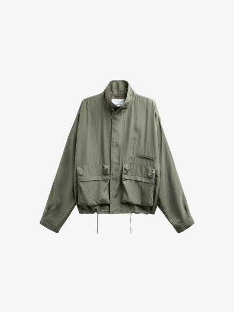 The Frankie Shop Breya Fluid Jacket - Moss Green