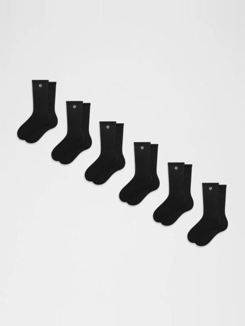 lululemon Unisex Daily Essential Crew Socks *6 Pack
