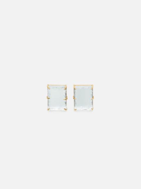 Acne Studios Mirror earrings - Semi matt gold/transparent