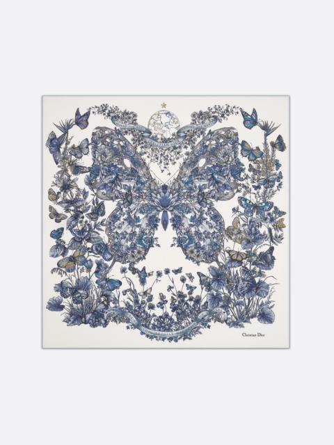 Dior Butterfly Around the World 90 Square Scarf