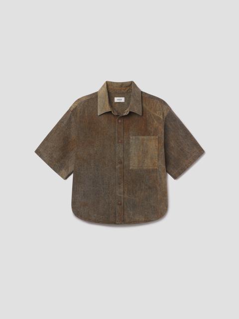 AGOLDE WATSON SHIRT (COMFORT STRETCH) IN BARK
