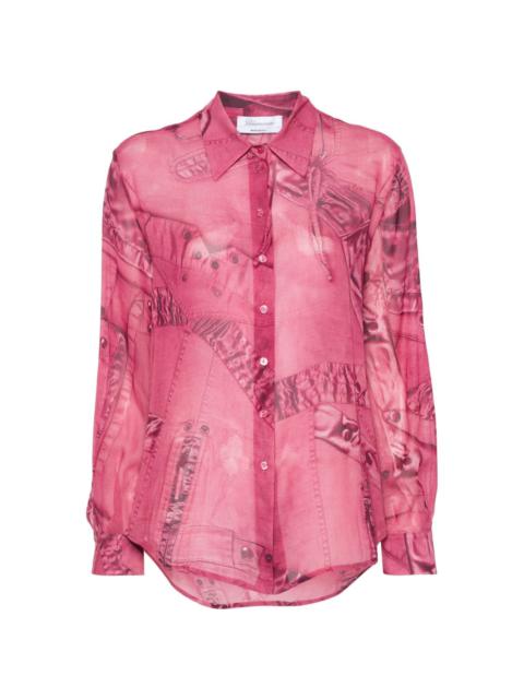 all-over graphic-print shirt