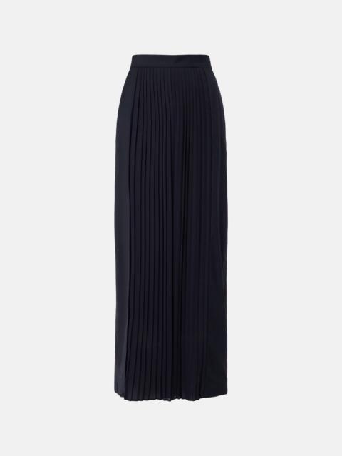 Max Mara Pleated virgin wool wide-leg pants