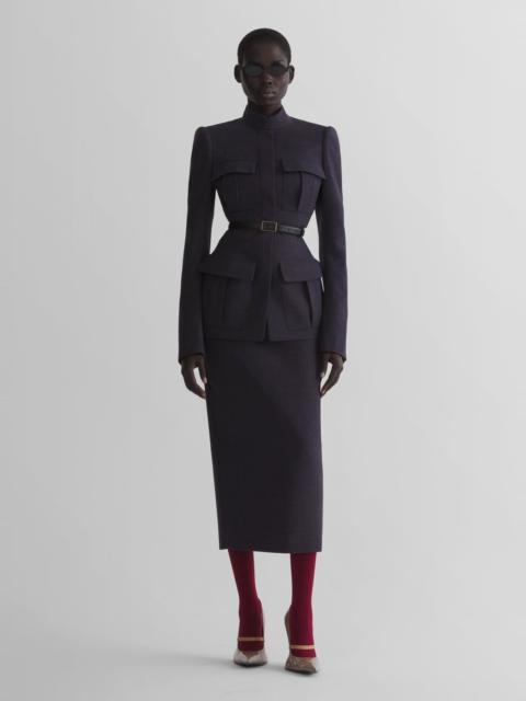 MUGLER ink pocket fitted jacket