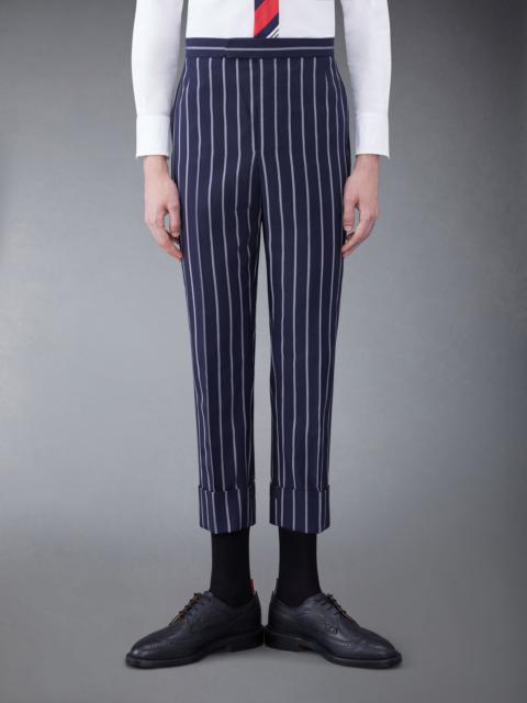 Thom Browne striped straight-leg wool trousers