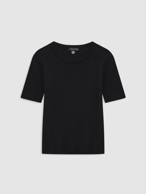 ANINE BING Sixtine Tee Short Sleeve - Black
