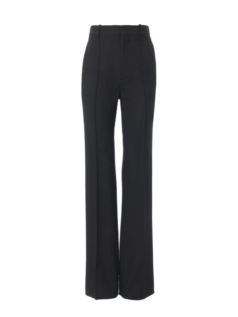 HIGH-WAISTED PANTS IN WOOL GABARDINE