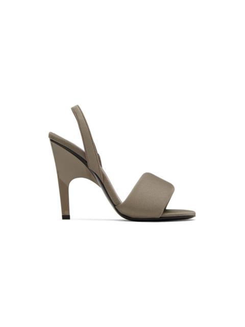 THE ATTICO Gray Rem Heeled Sandals