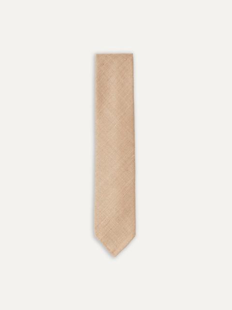 Drake's Sand Tussah Hand Rolled Silk Tie
