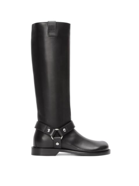 Loewe Campo Biker high boot in soft calfskin