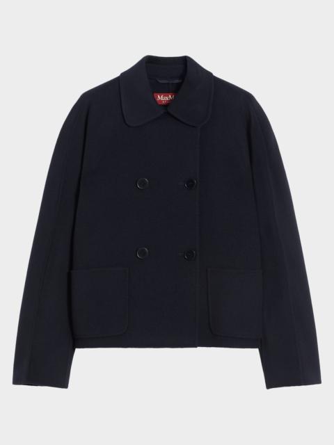 Max Mara Studio Eden Double-Breasted Broadcloth Jacket