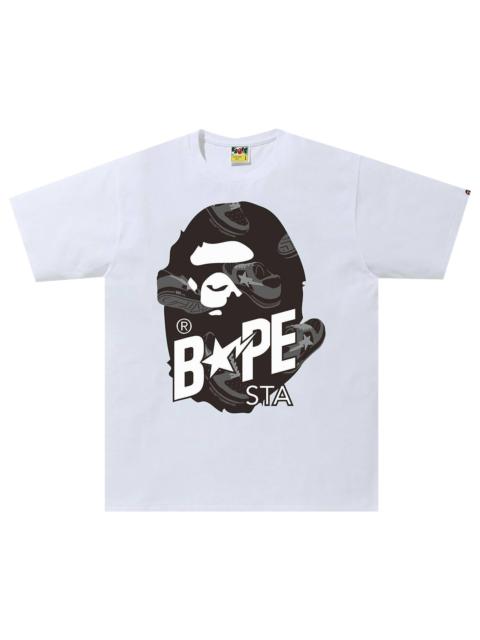 BAPE Random Bape Sta Ape Head Relaxed Tee 'White/Black'