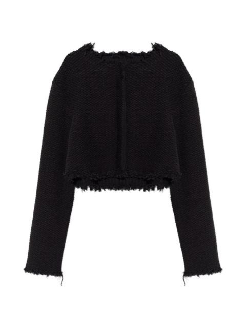 Jil Sander frayed cardigan