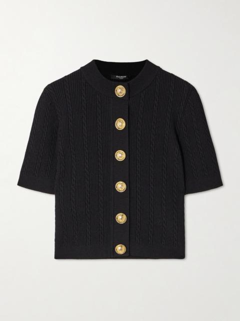 Balmain Cable-knit Cardigan