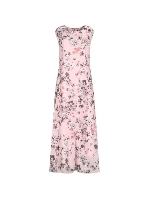 'S Max Mara floral-print cap-sleeve maxi dress