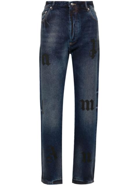 Palm Angels logo-print jeans