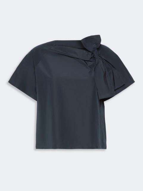 WEEKEND Max Mara RECENTE Cotton-blend taffeta blouse - NAVY