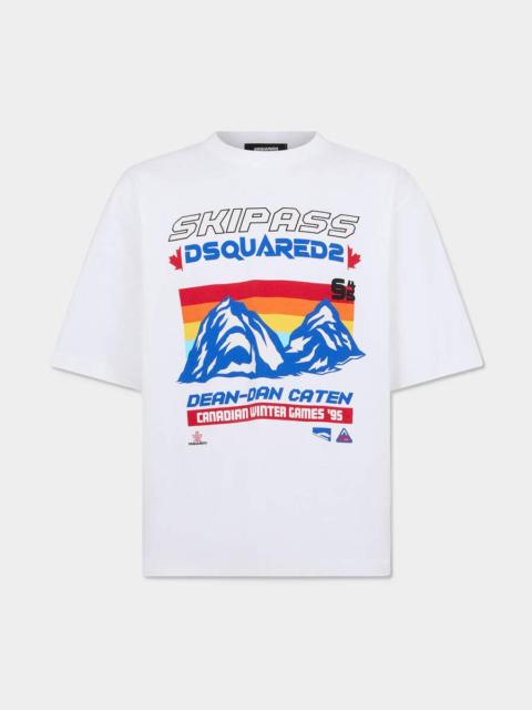 DSQUARED2 SKI PASS LOOSE FIT T-SHIRT