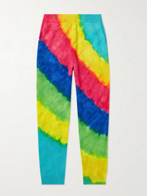 The Elder Statesman Rainbow Void Tie-Dyed Cashmere Sweatpants